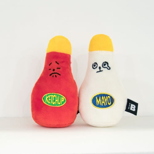 Mayonnaise and Ketchup Dog Toy (2 Types)