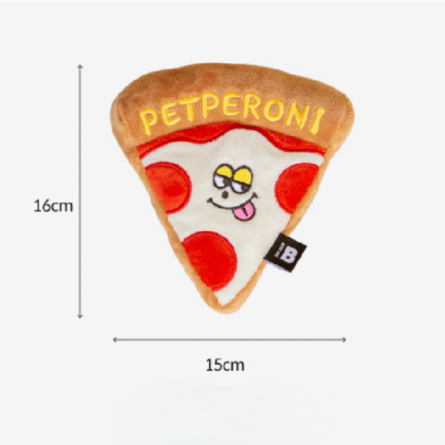 Petperoni Pizza Plush Dog Toy