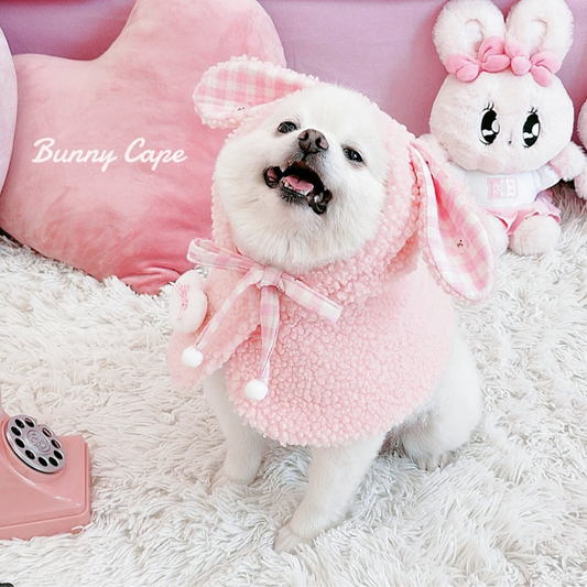 Bunny Pink Reverisible Cape
